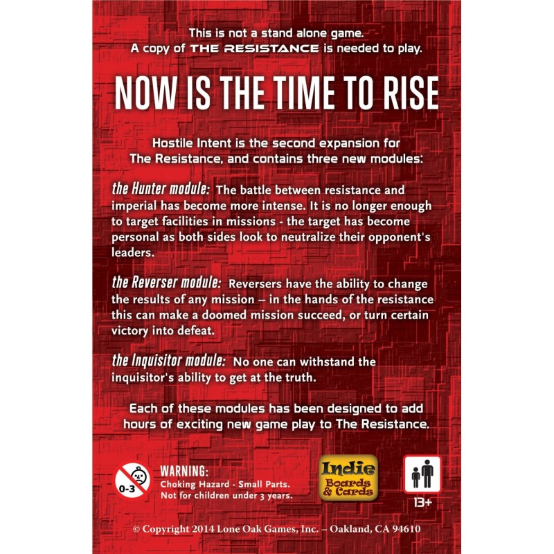 The Resistance : Hostile Intent Expansion